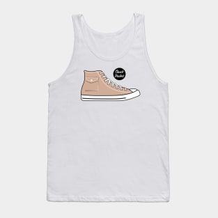 Shoe chuck pocket light brown Tank Top